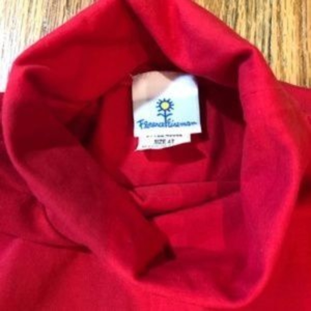 3/$20 Florence Eiseman Floral Turtle Neck Blouse - Picture 7 of 9